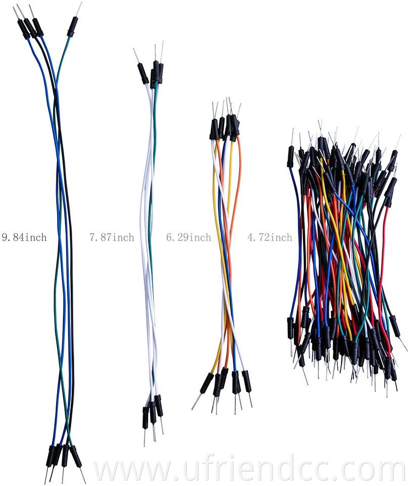 Flexible Breadboard Jumper Wires Male to Male for Arduino Breadboard